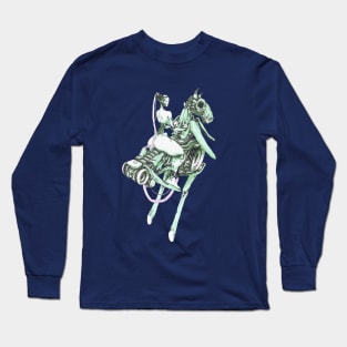 Bone armor auto-horse with android rider Long Sleeve T-Shirt